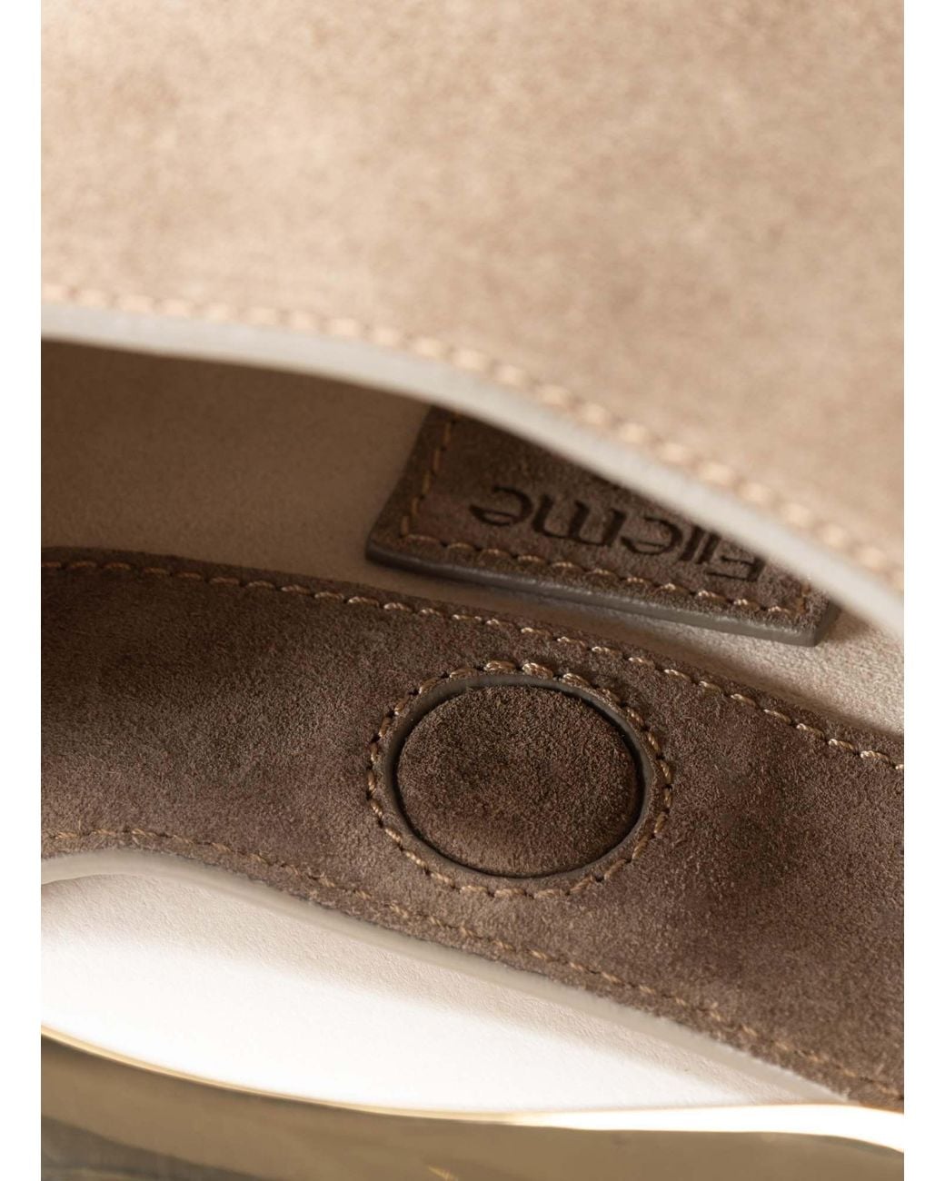 Elleme Brown Mini Boomerang Suede Taupe