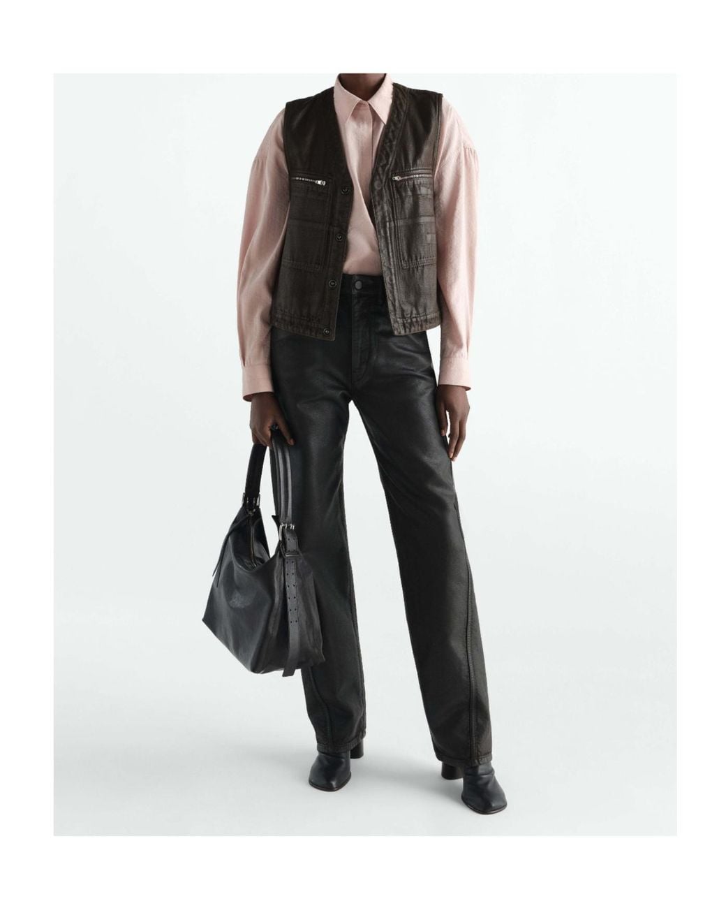 Lemaire Black Zipped Vest