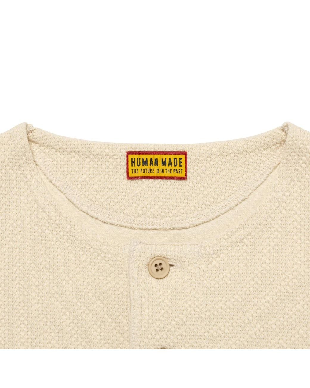 Human Made Natural Henley Neck L/S T-Shirt for men