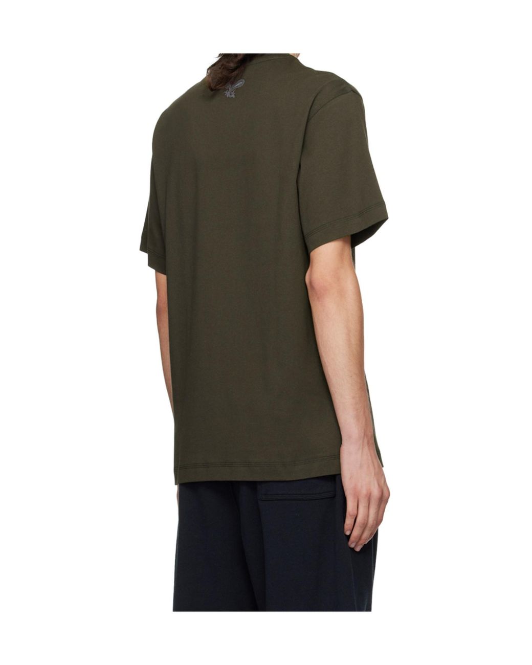 Burberry Black Logo Detailed Crewneck T-Shirt for men