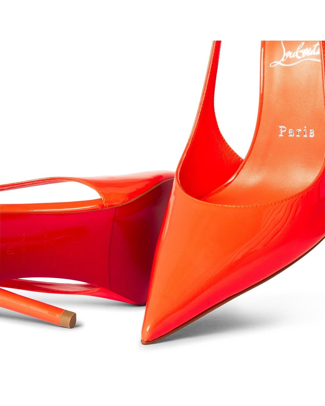 Christian Louboutin Red Chr Miss Z Slingbacks