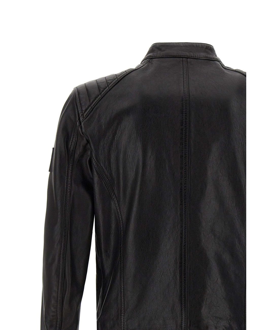 Belstaff Black V Racer Quilted Biker Jacket for men