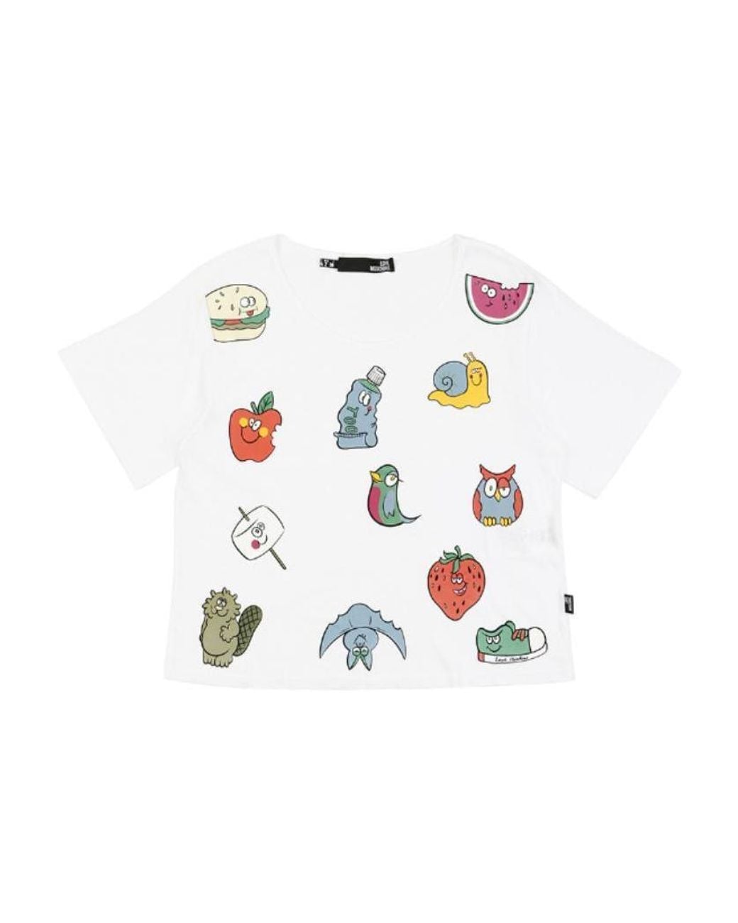 Moschino White Printed T-Shirt