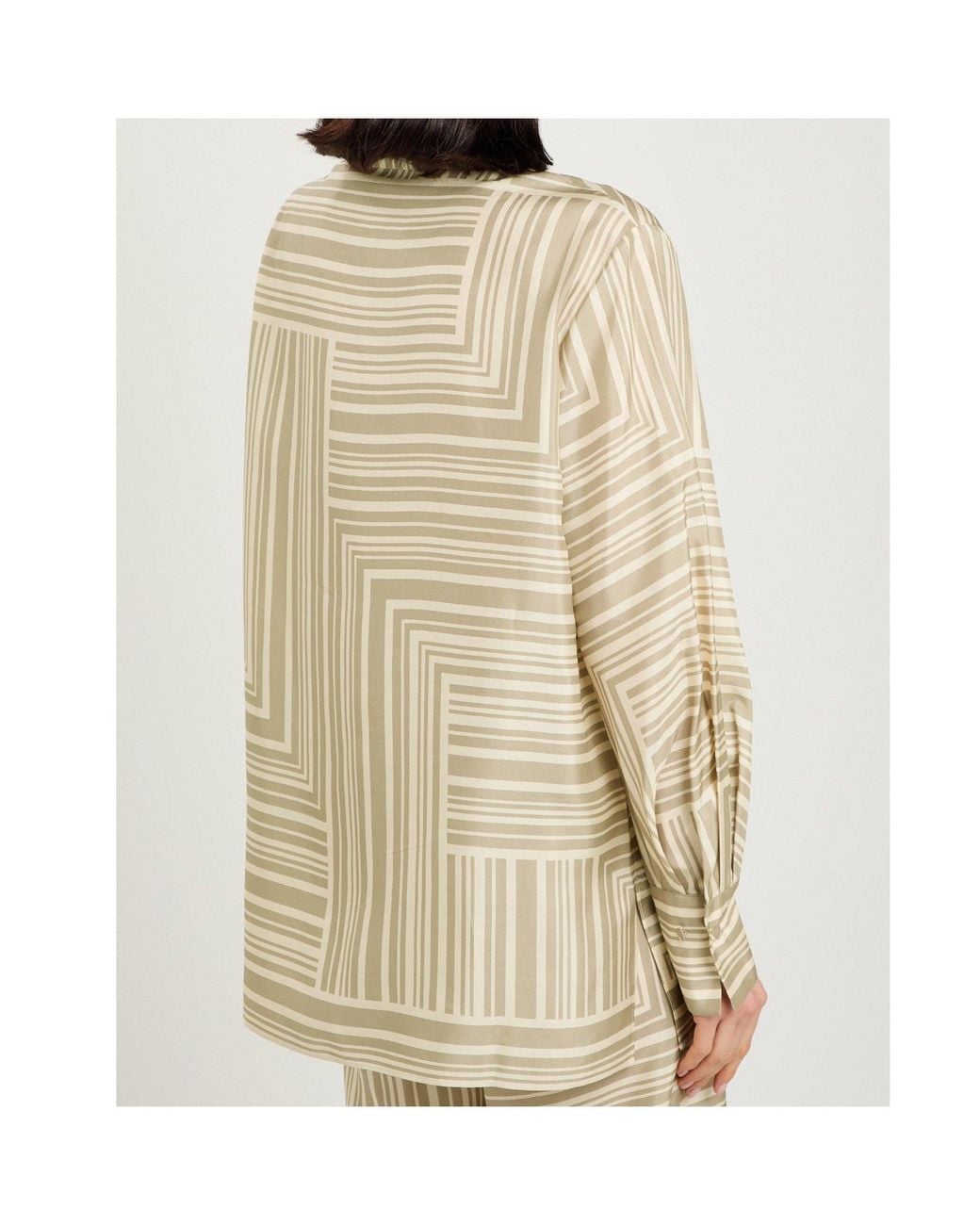 Joseph Natural Striped Long-Sleeved Shirt