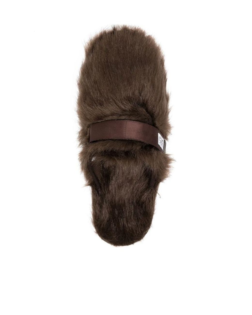Suicoke Brown Zavo Zeu Logo Patch Flat Slippers for men