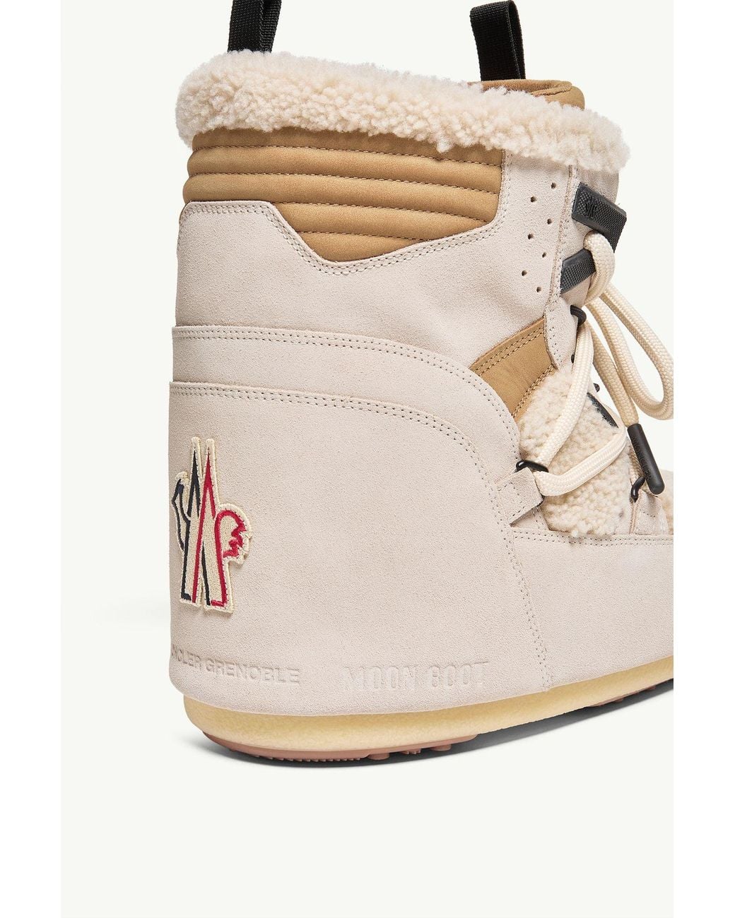 Moncler Natural Moon Boot X Grenoble Icon Low Padded Snow Boot