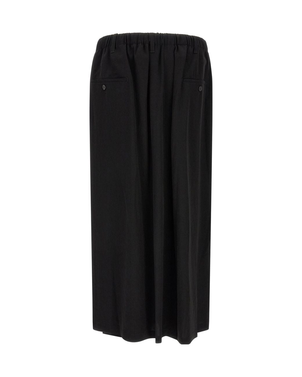 Yohji Yamamoto Black Ta Tuxedo Wrap Trousers for men