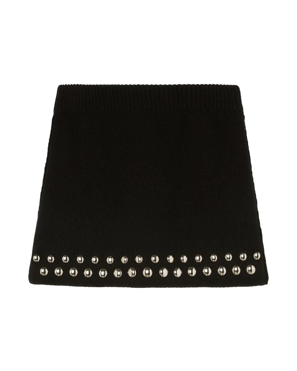 Alanui Black Love And Studs Mini Skirt