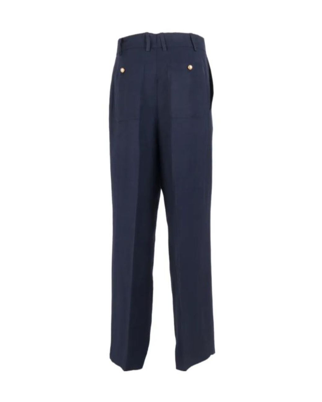 P.A.R.O.S.H. Blue Button Trousers