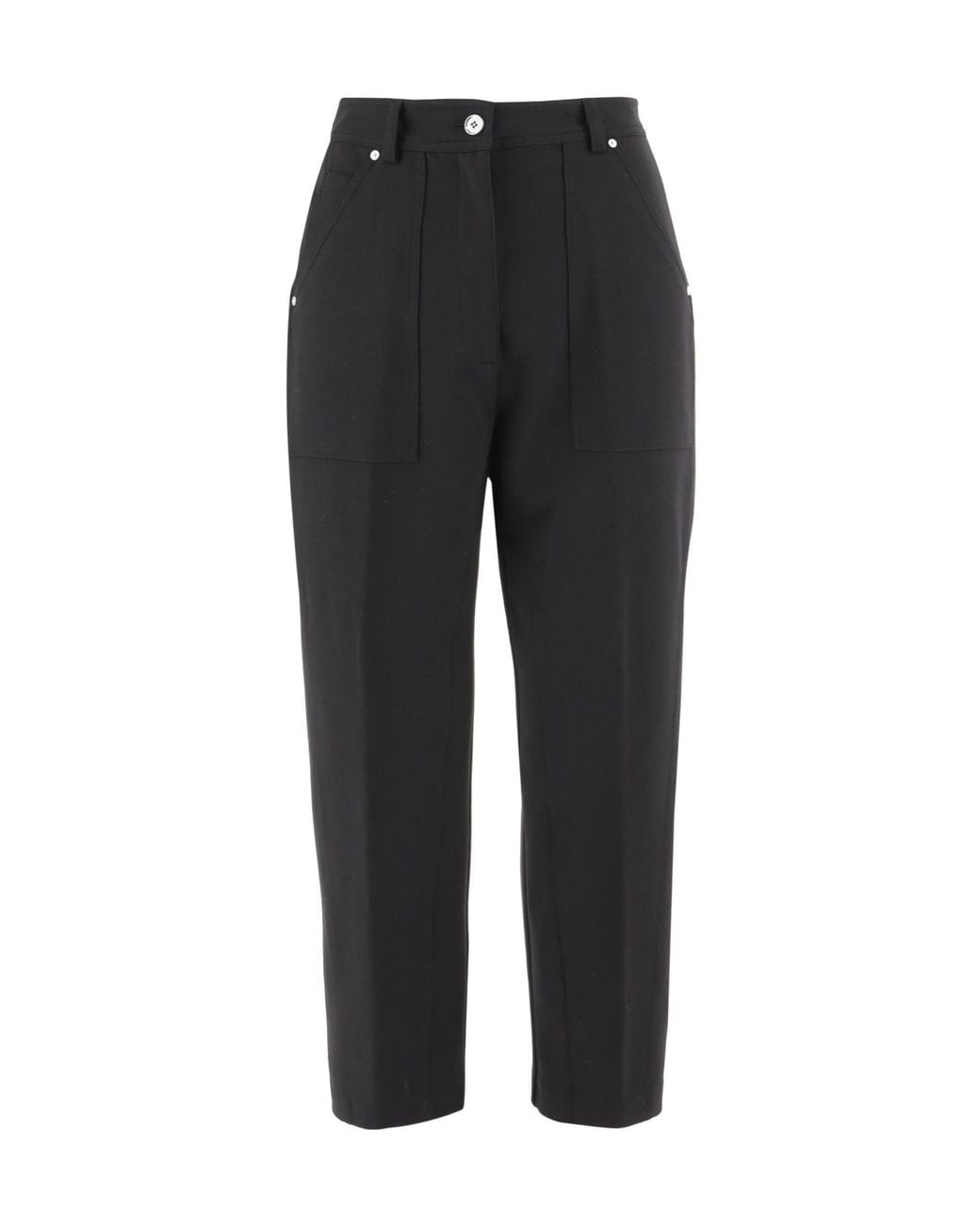 Pinko Black Regular Fit Straight Leg Pants