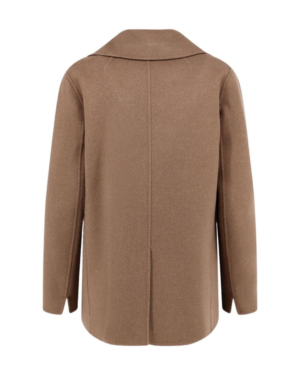 Max Mara Brown 'S Smmrita Double-Breasted Coat