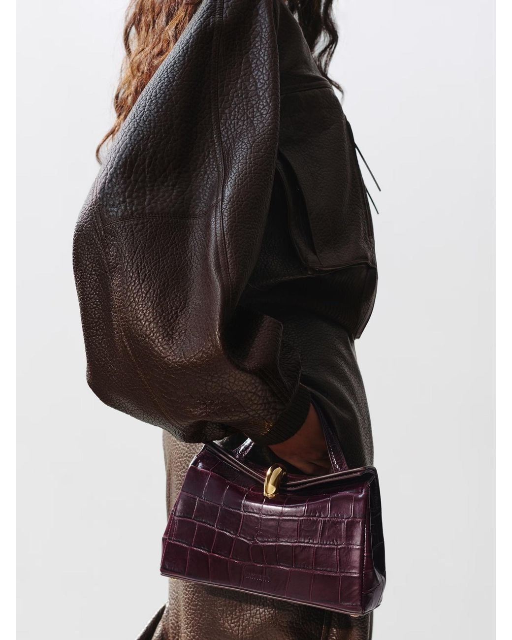 Jacquemus Purple The Small Valérie Folded Bag
