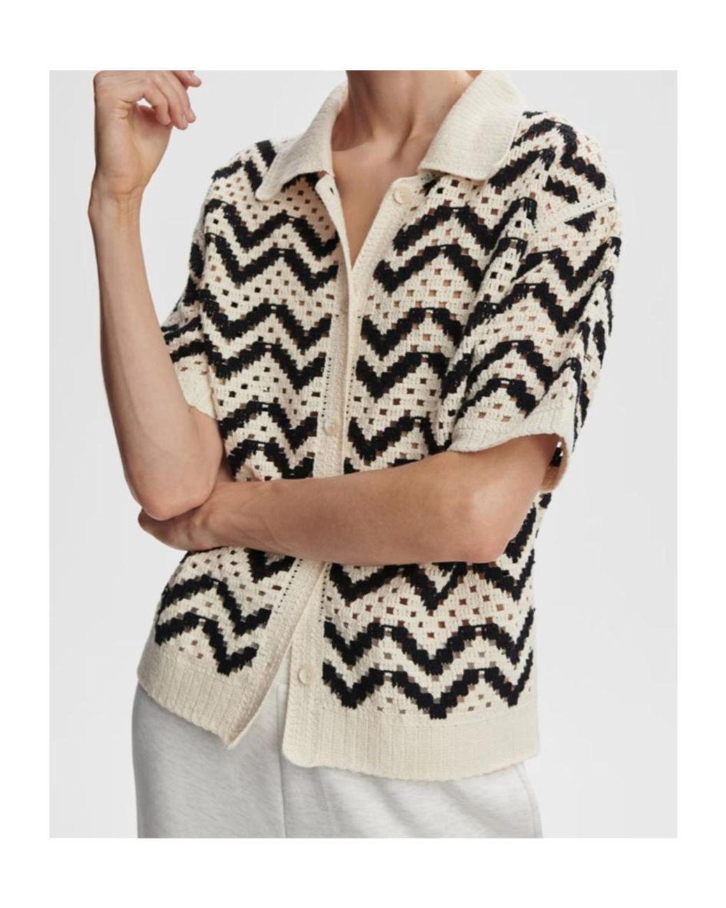 Varley Natural Anais Knitted Top