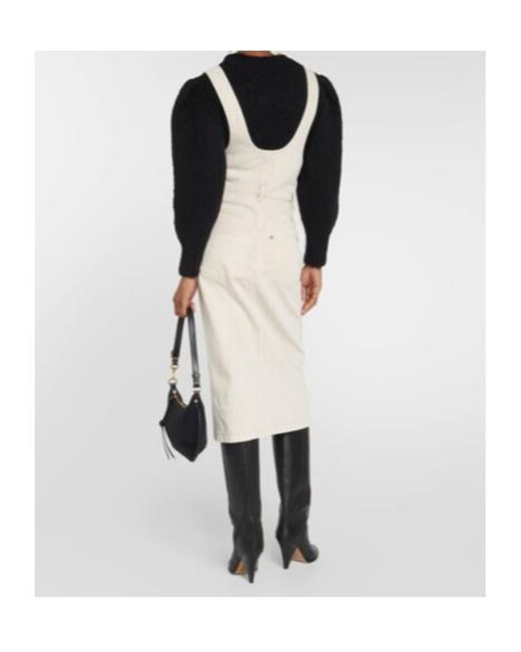 Isabel Marant White Filipine Denim Mini Dress
