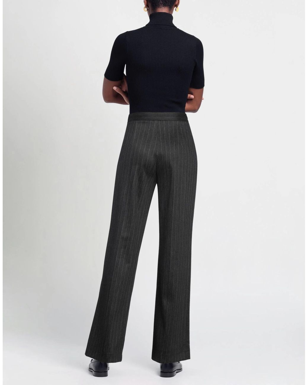 Max Mara Black Wide-Leg Trousers