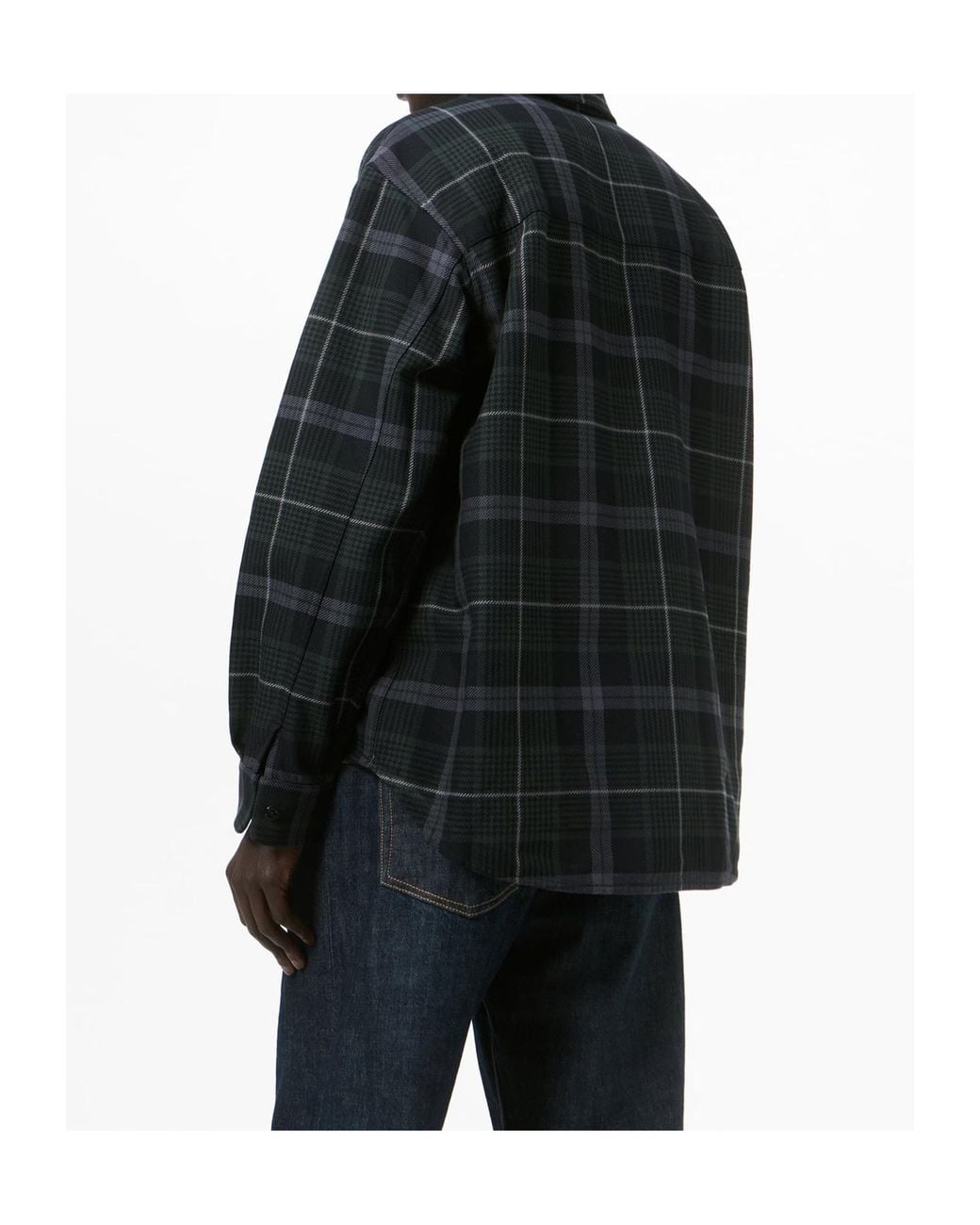 Our Legacy Black Checked Overshirt for men