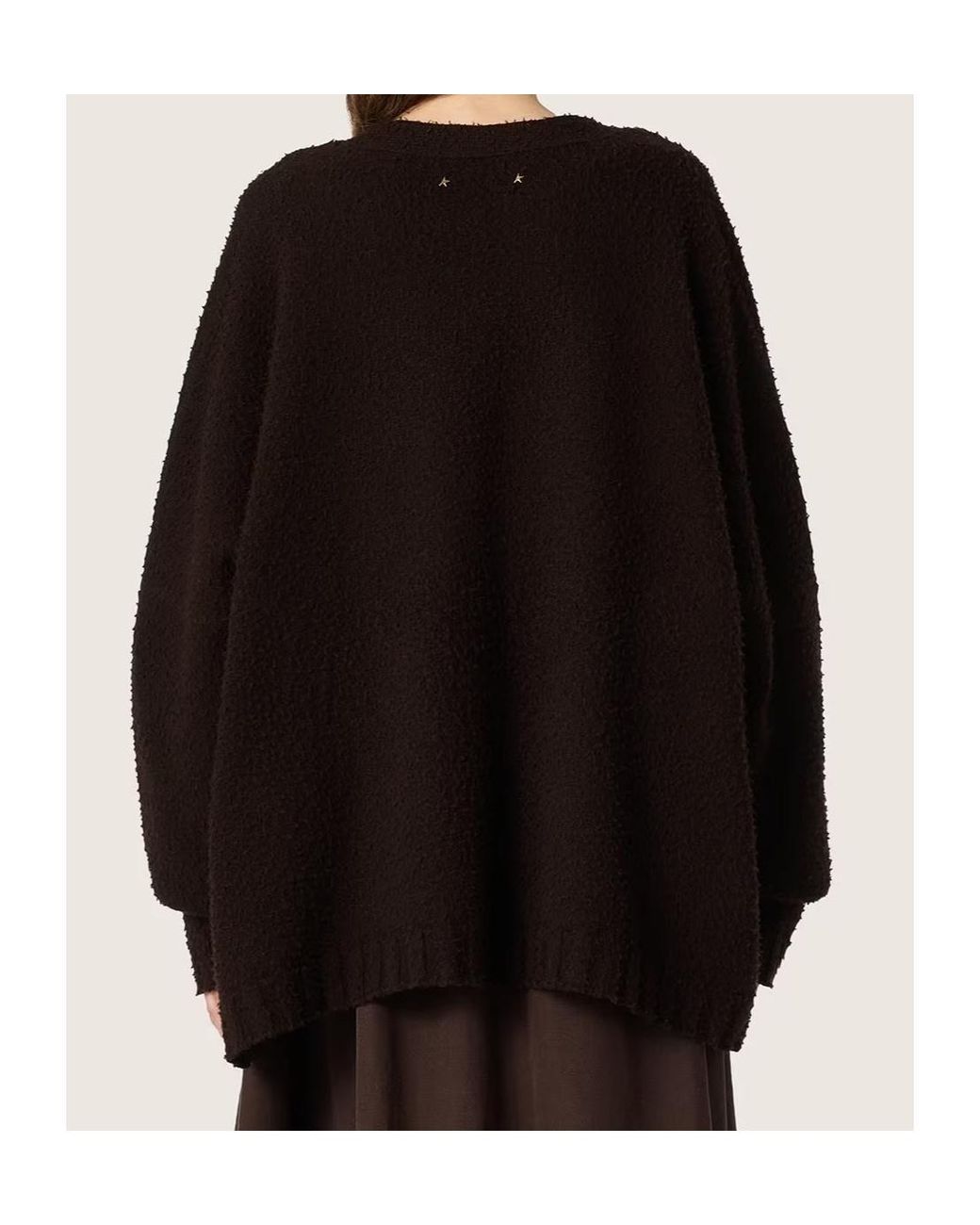 Golden Goose Deluxe Brand Black Oversized Cardigan for men