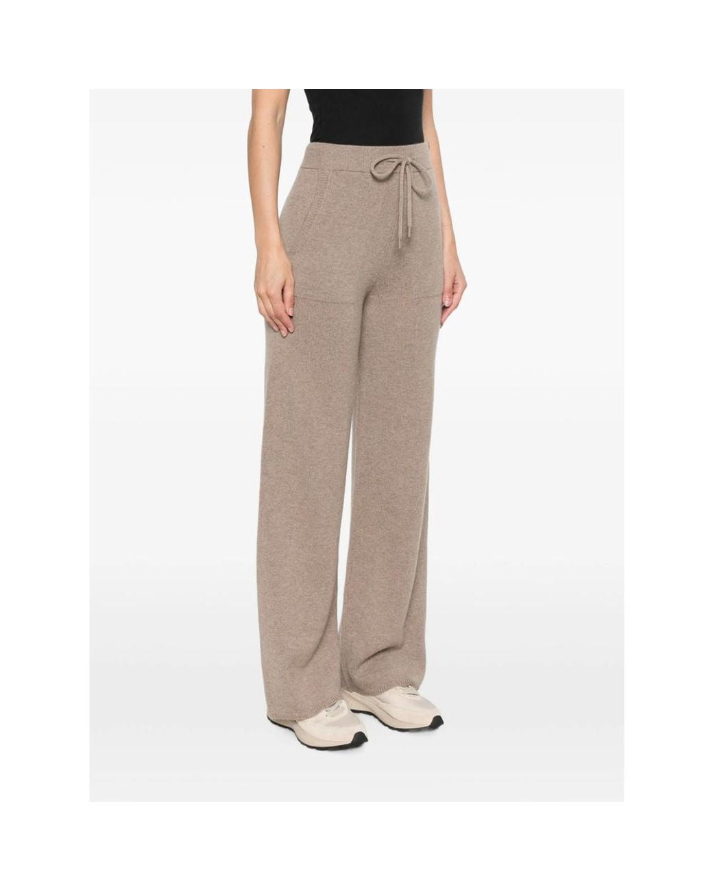 Max Mara Natural Drawstring Casual Pants