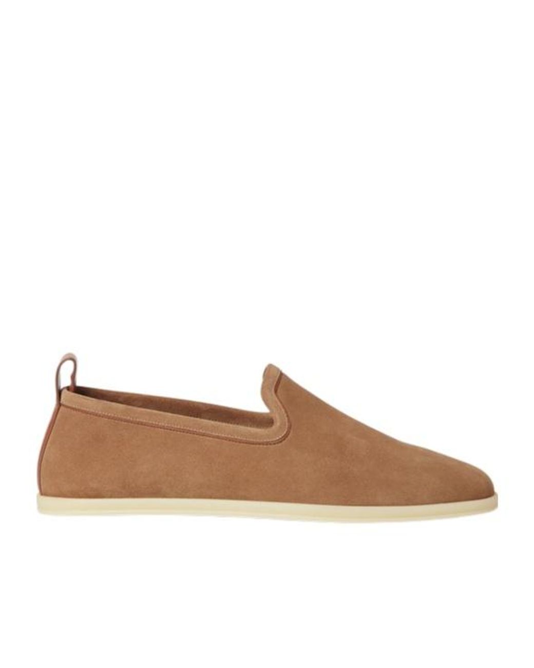 Loro Piana Brown Venice Pull-Tab Loafers for men