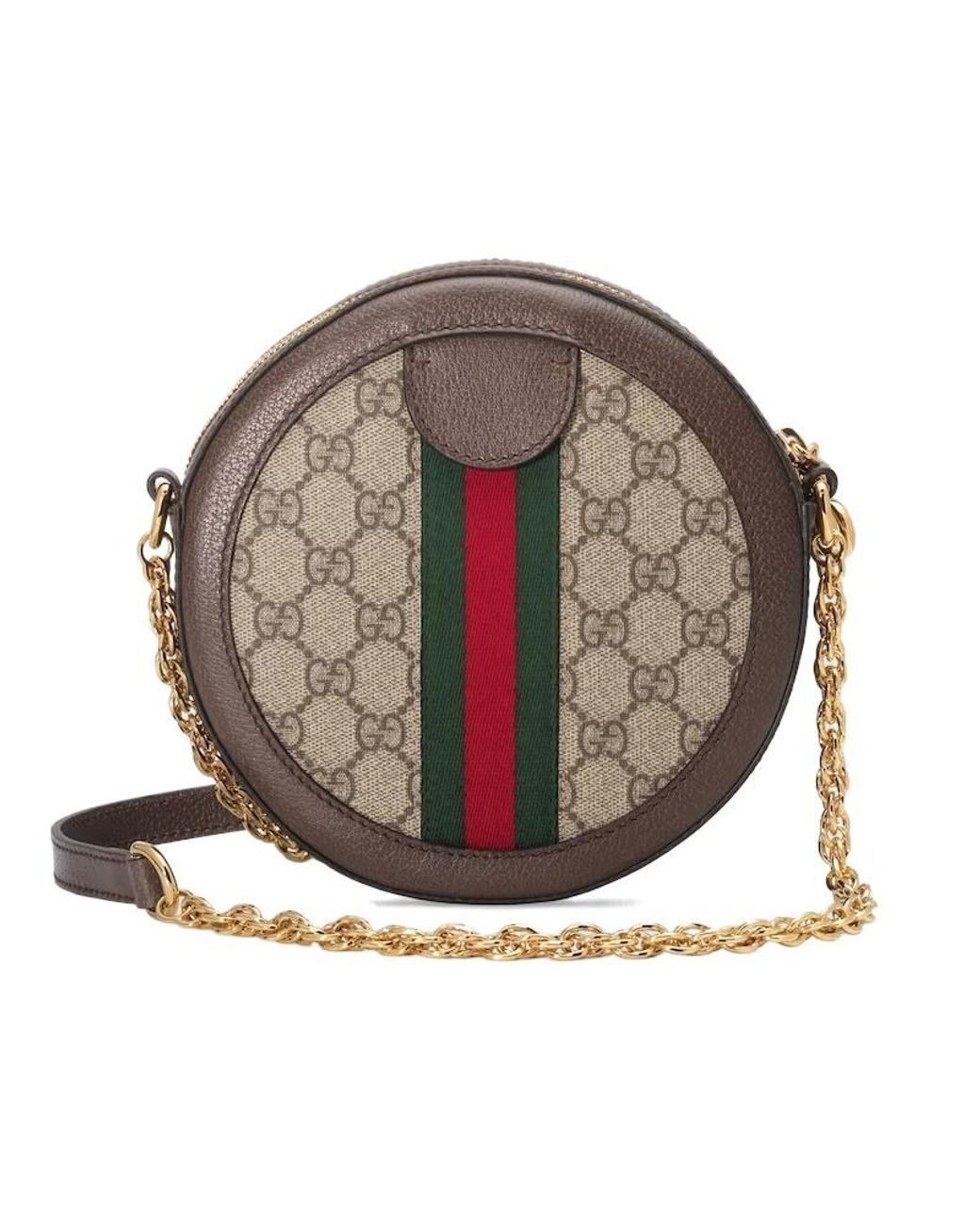 Gucci Brown Ophidia Gg Supreme Mini Shoulder Bag