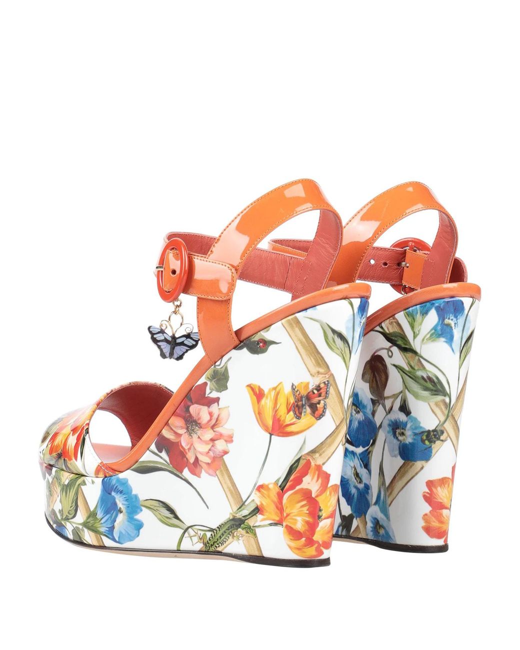 Dolce & Gabbana Pink Print High Heels Sandals