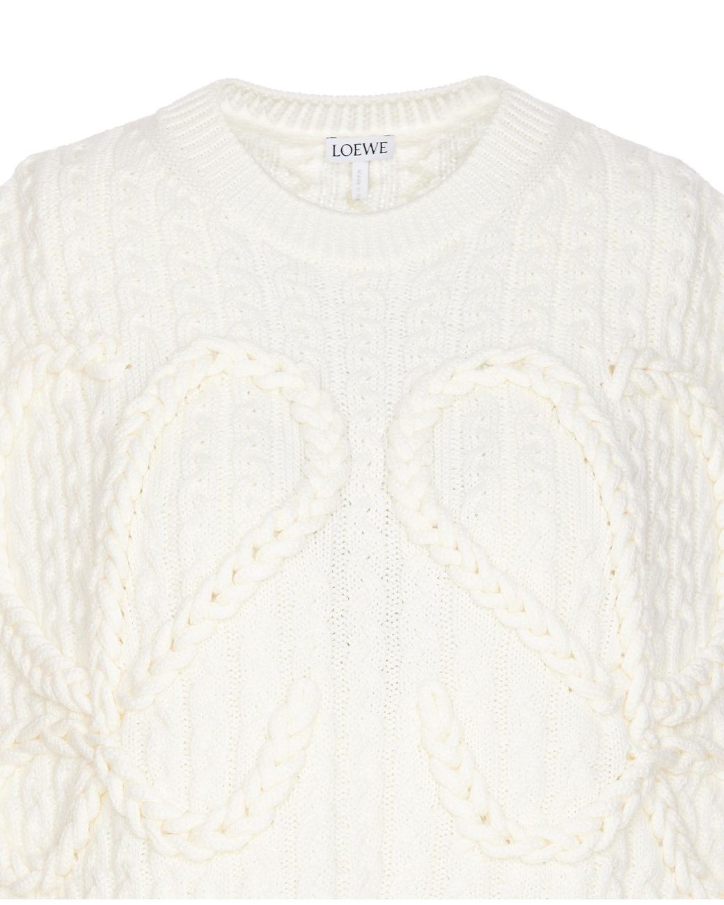 Loewe White Monogram Embroidered Knitted Vest