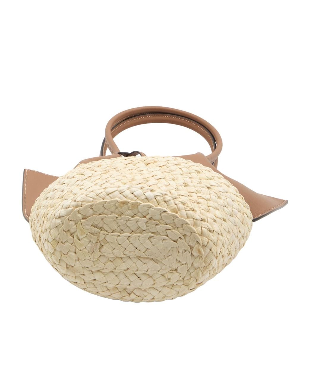 Tod's White Logo Debossed Shopping Bag