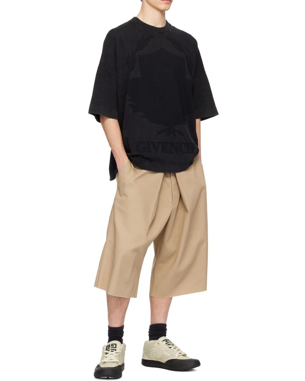 Givenchy Natural Skate Lace-Up Sneakers for men