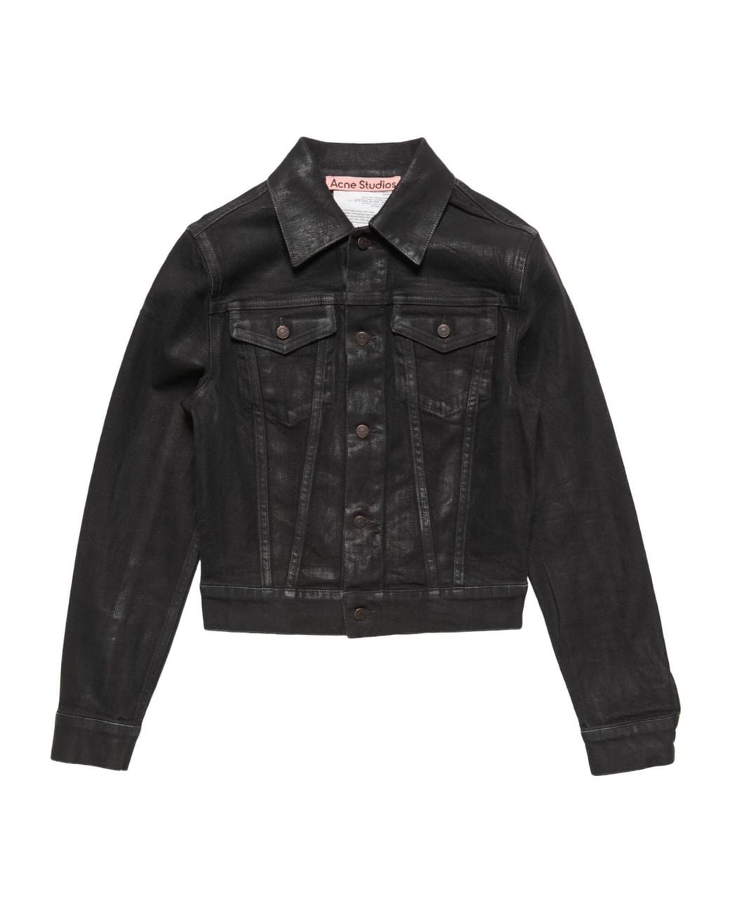 Acne Black Slim-Fit Denim Jacket
