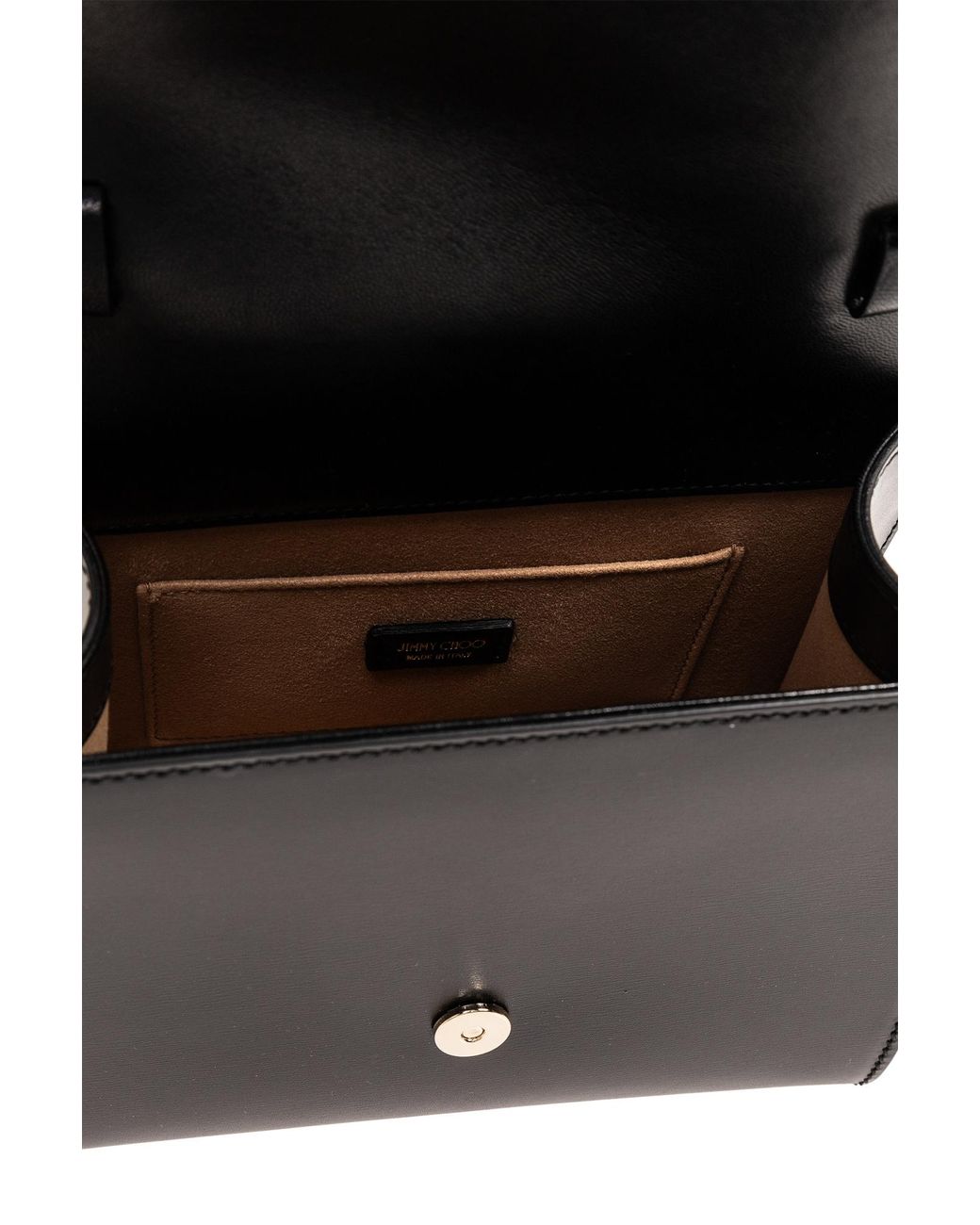 Jimmy Choo Black Small Avenue Leather Tote Bag