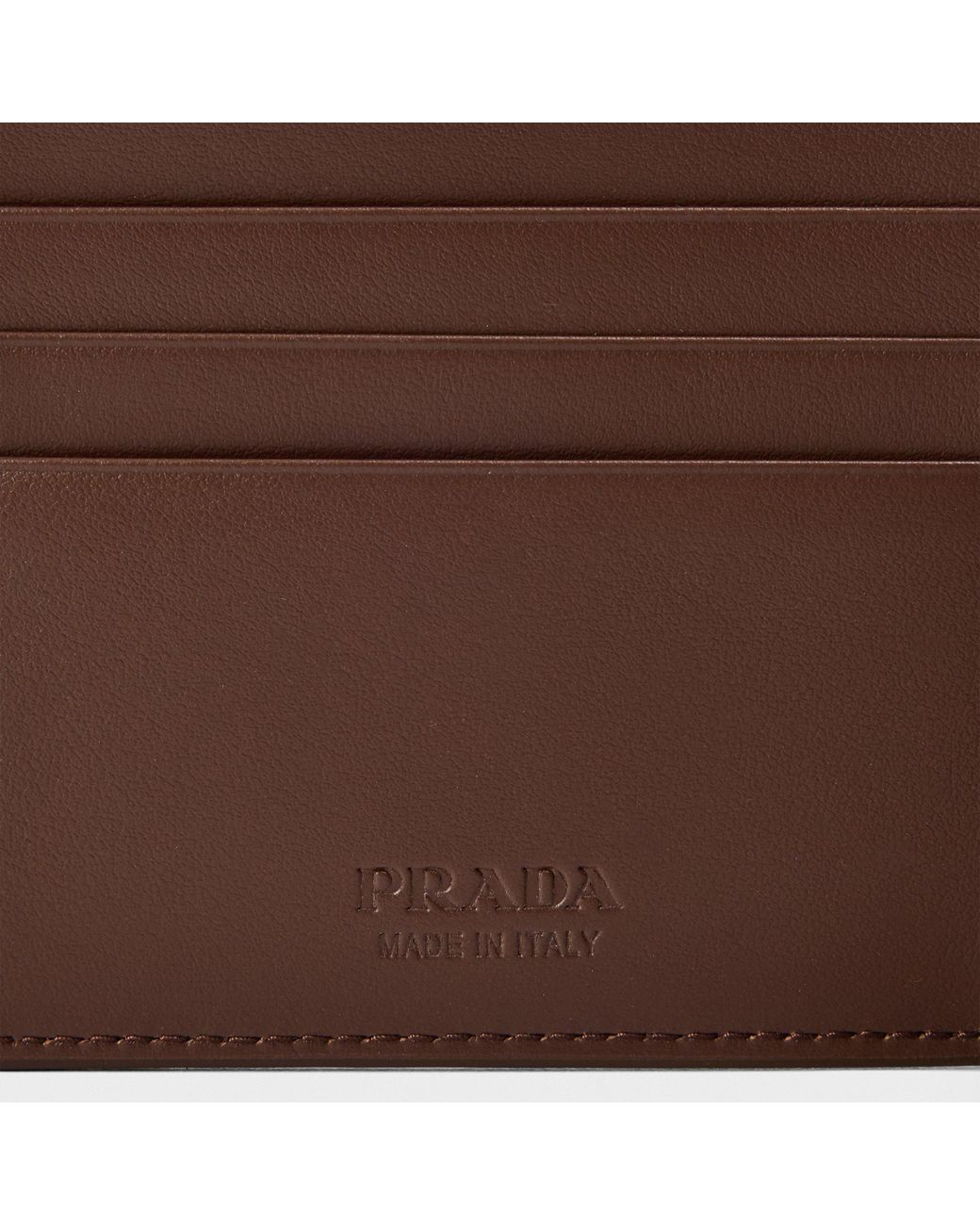 Prada Brown Classic Logo Wallet for men