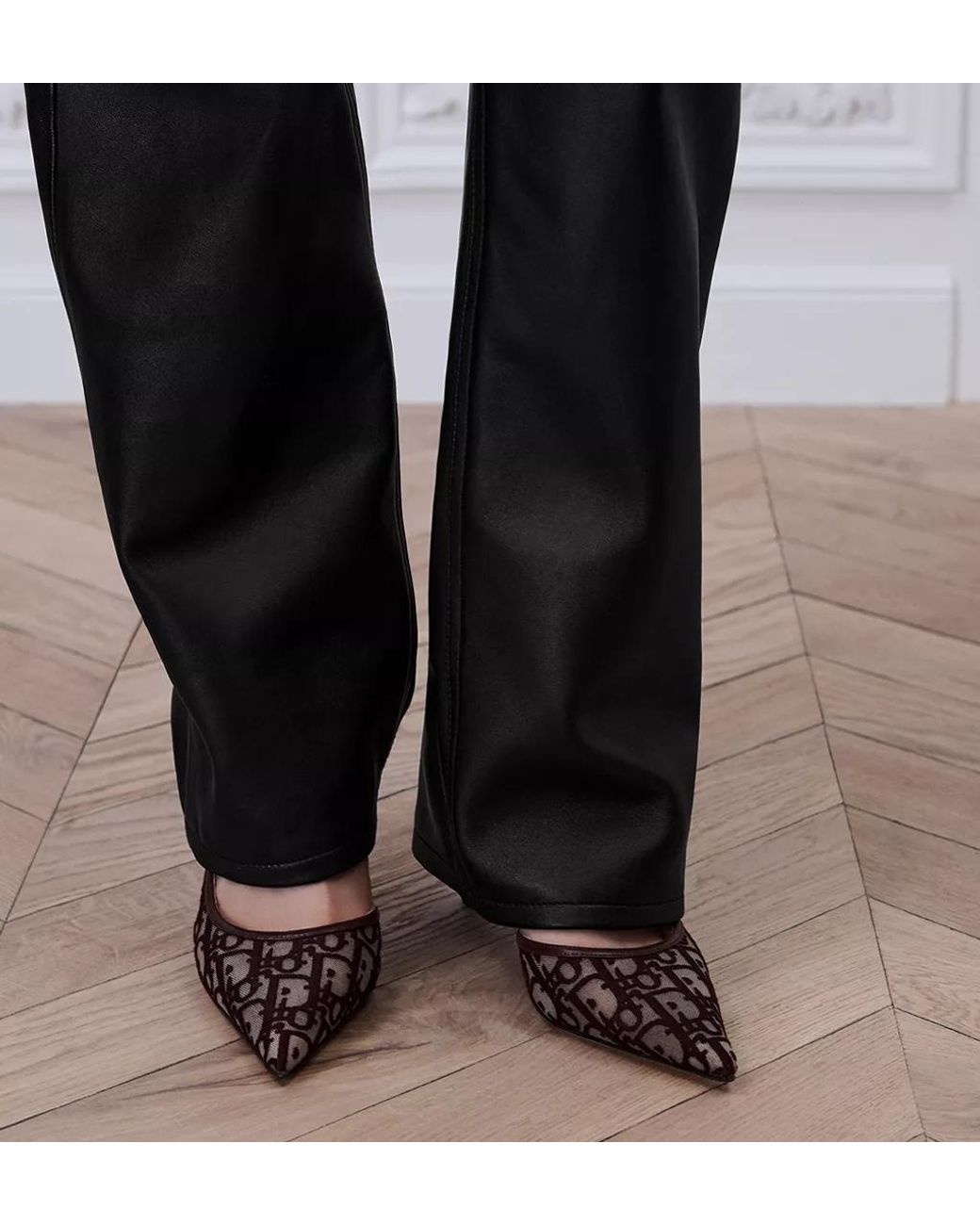 Dior Brown Aable Slingback Pump