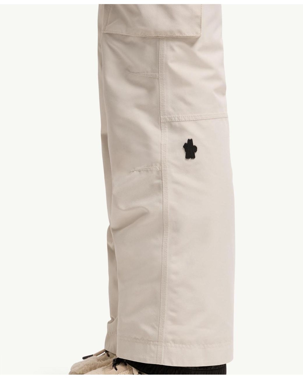 Moncler White Goretex Laminate Insulated Ski Trousers
