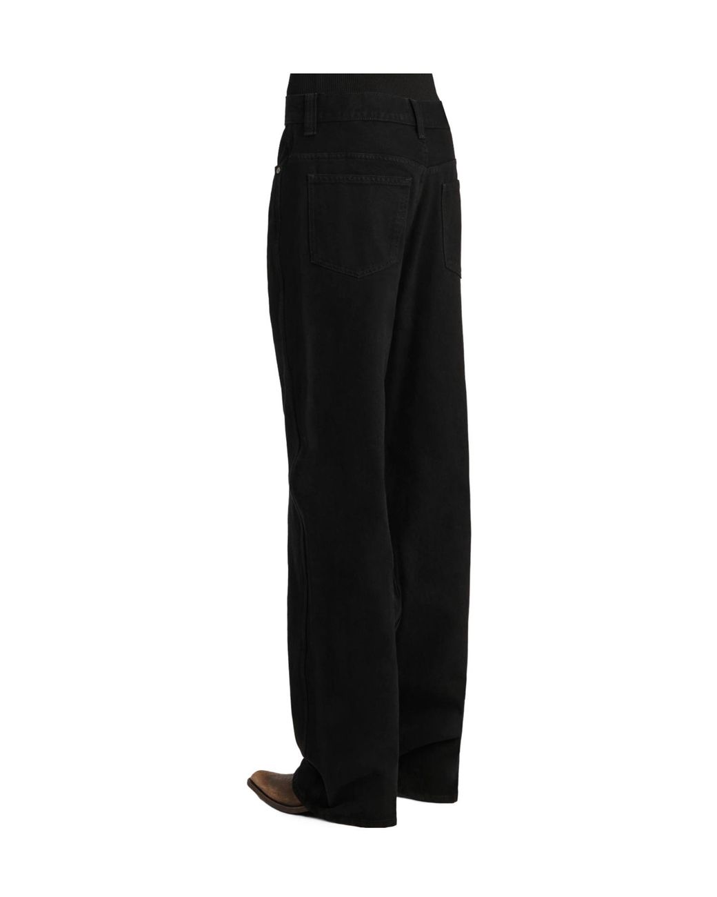 Khaite Black Bonnie Low Waisted Jeans