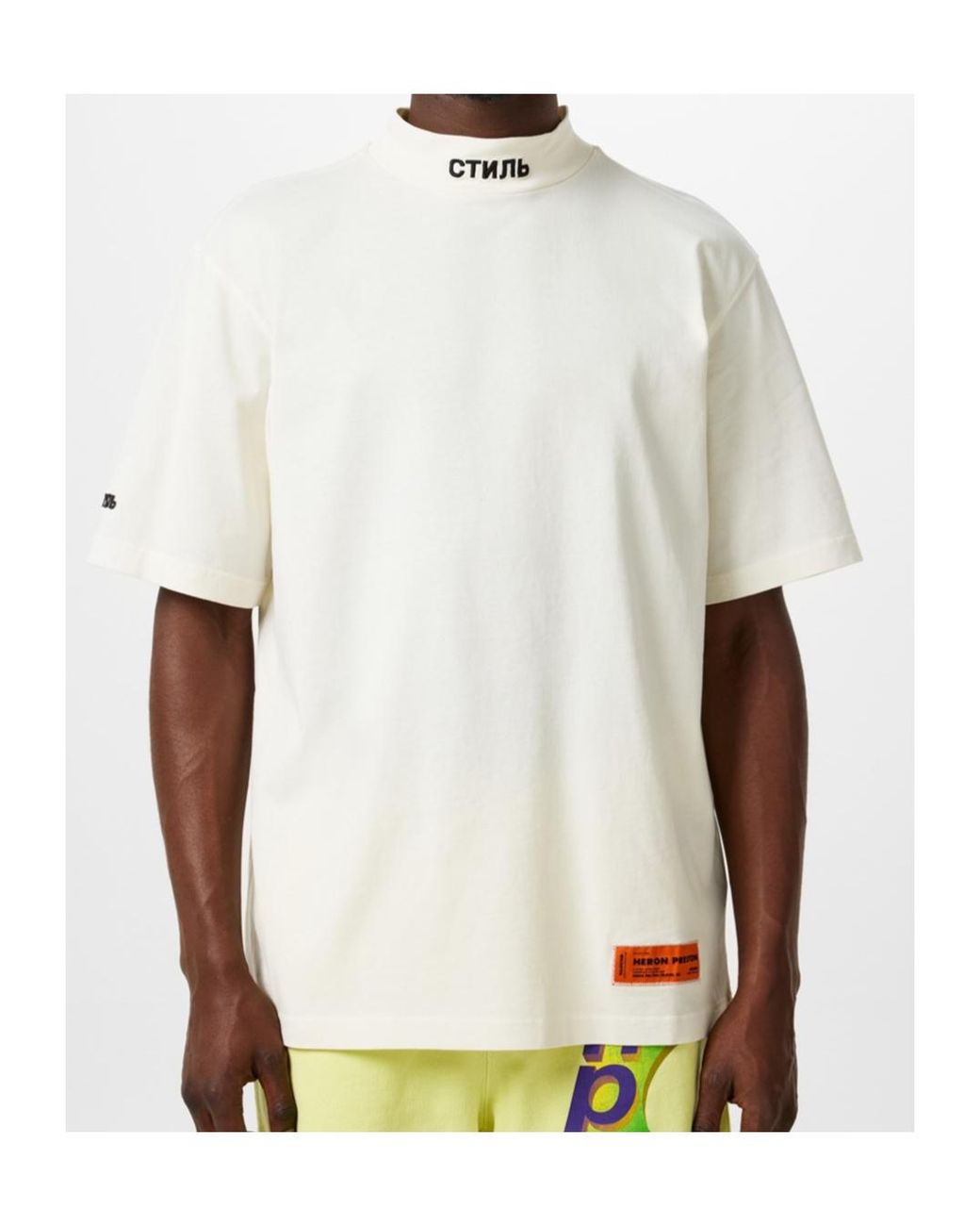 Heron Preston White Short Sleeve T-Shirt for men