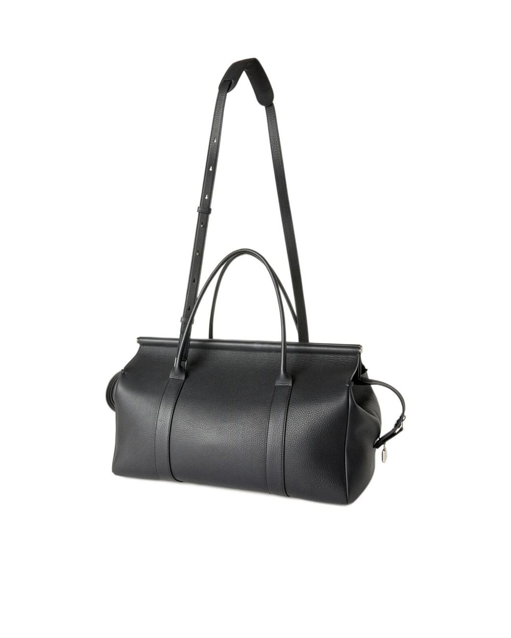 Loro Piana Black Loom Weekender Bag L42 for men