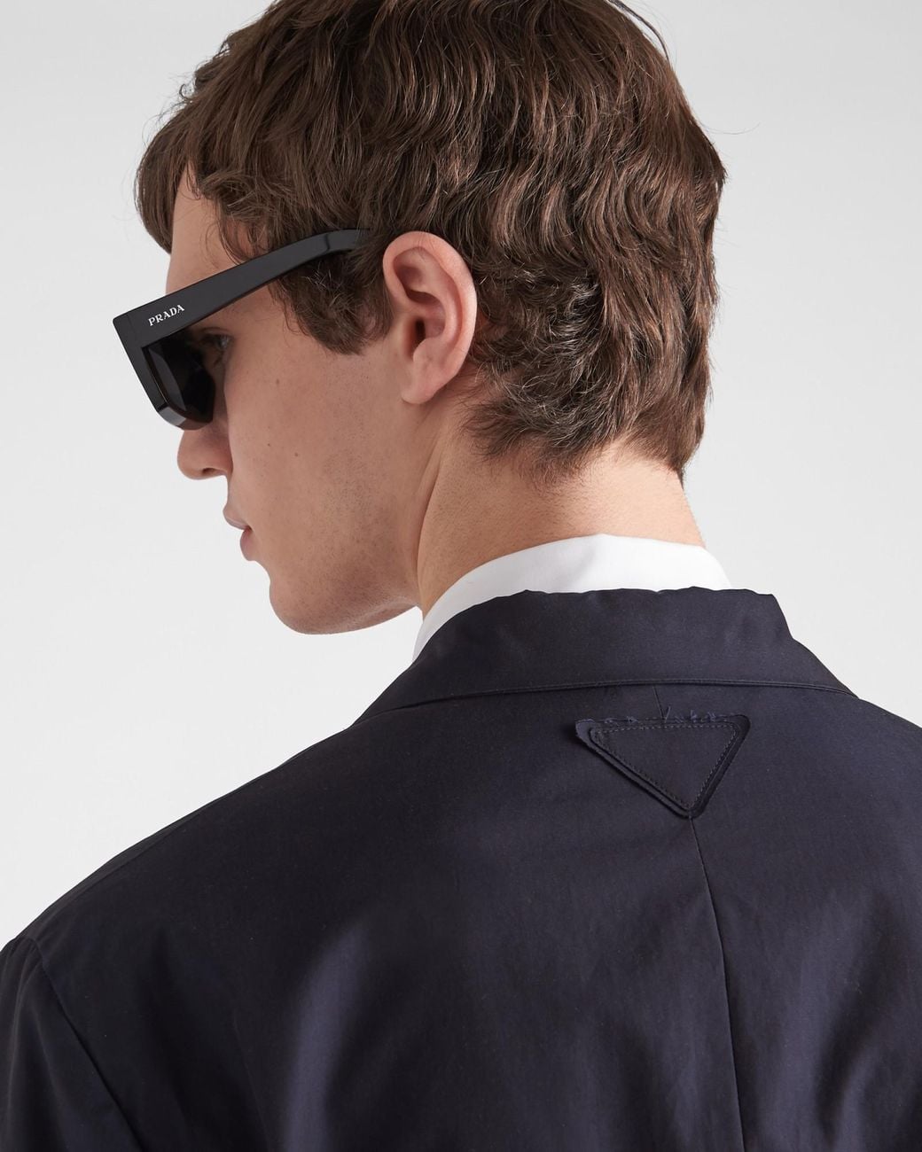 Prada Blue Single Breasted Tailored Blazer for men