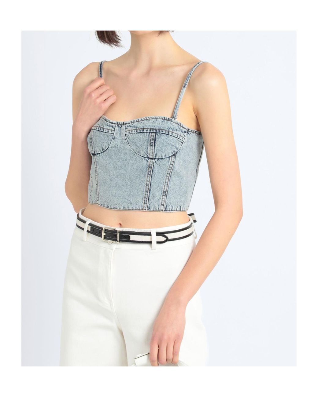 MAX&Co. Blue Tight Denim Bra