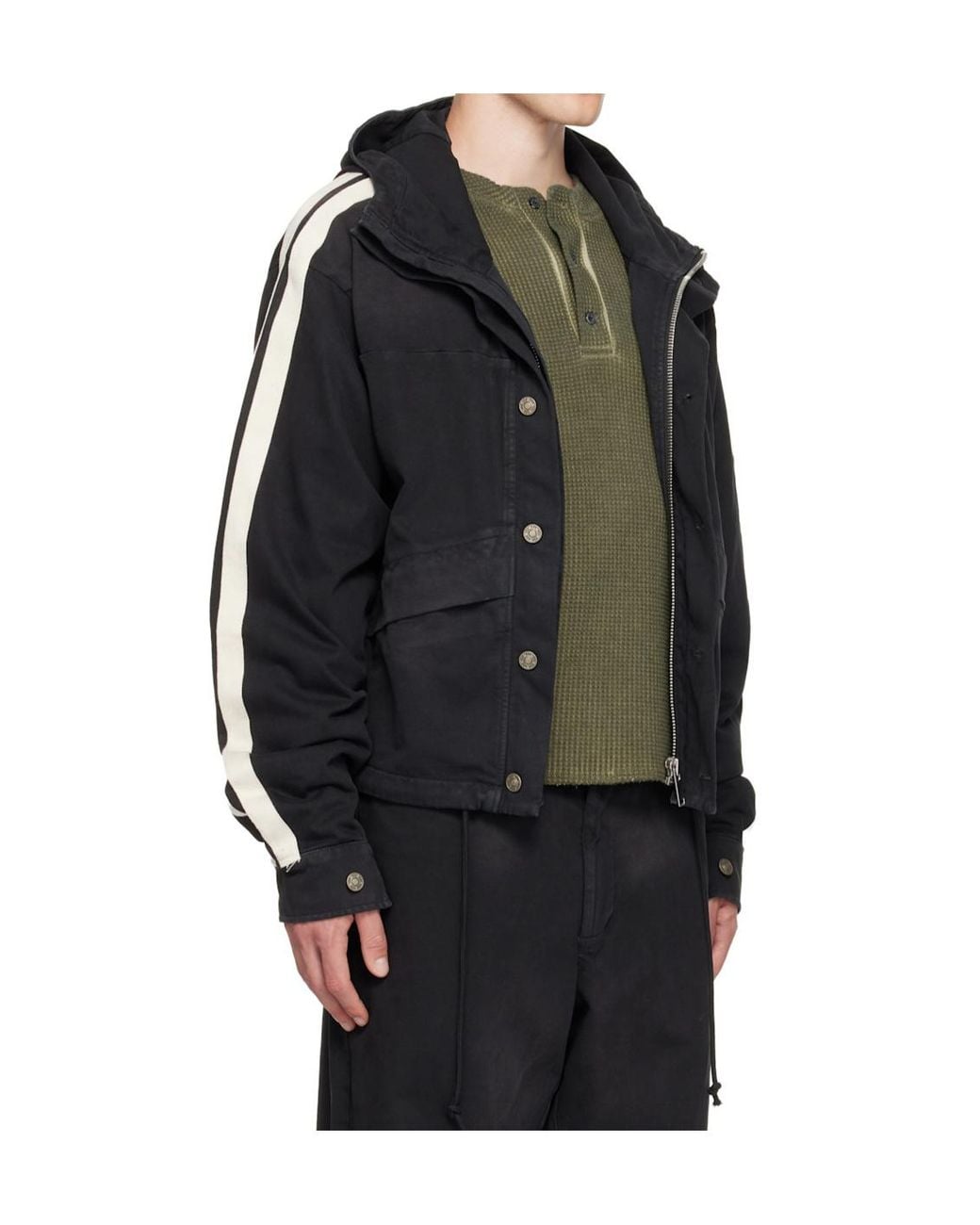 424 Black Racing Jacket for men