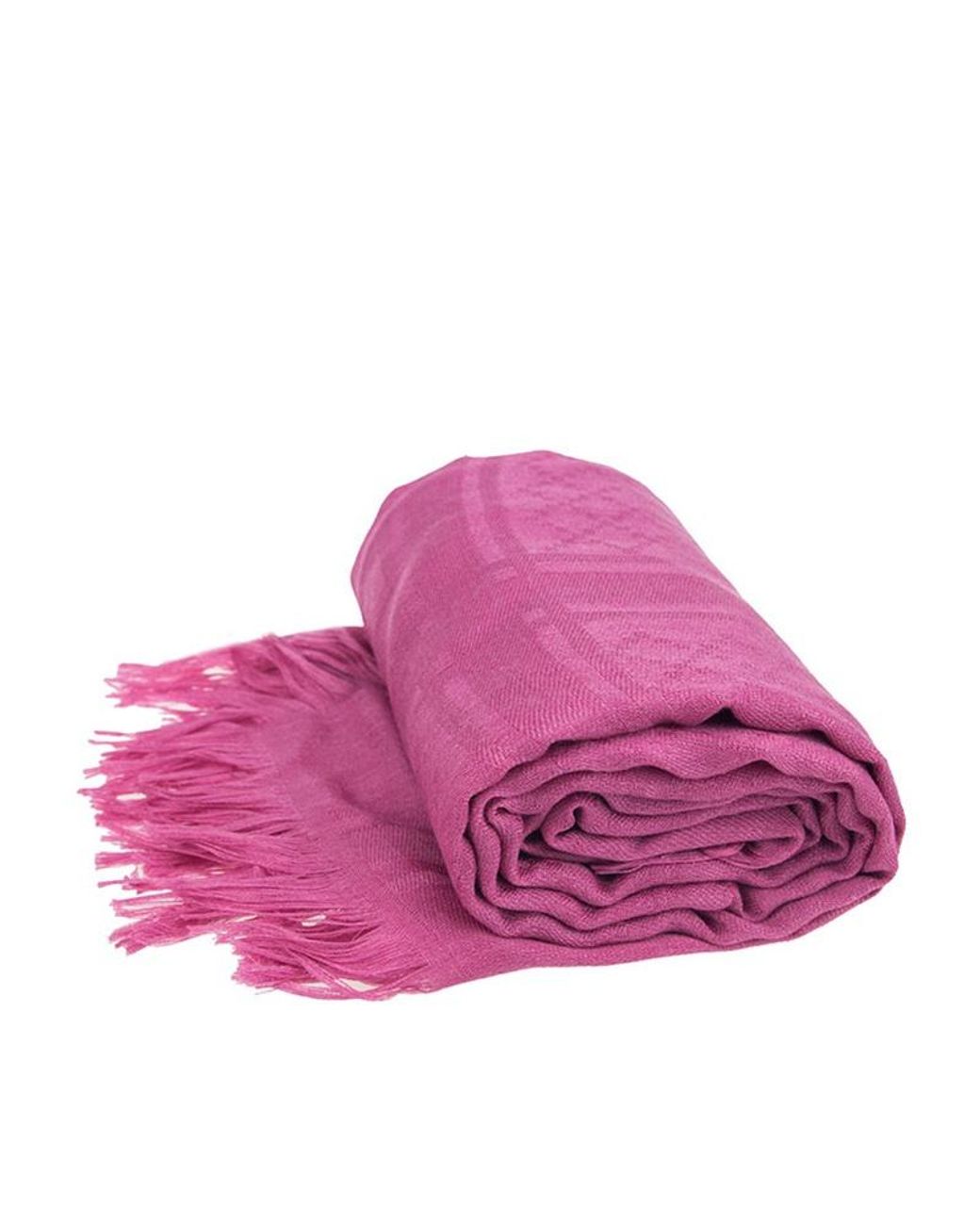 Gucci Pink Logo Tassel Scarf