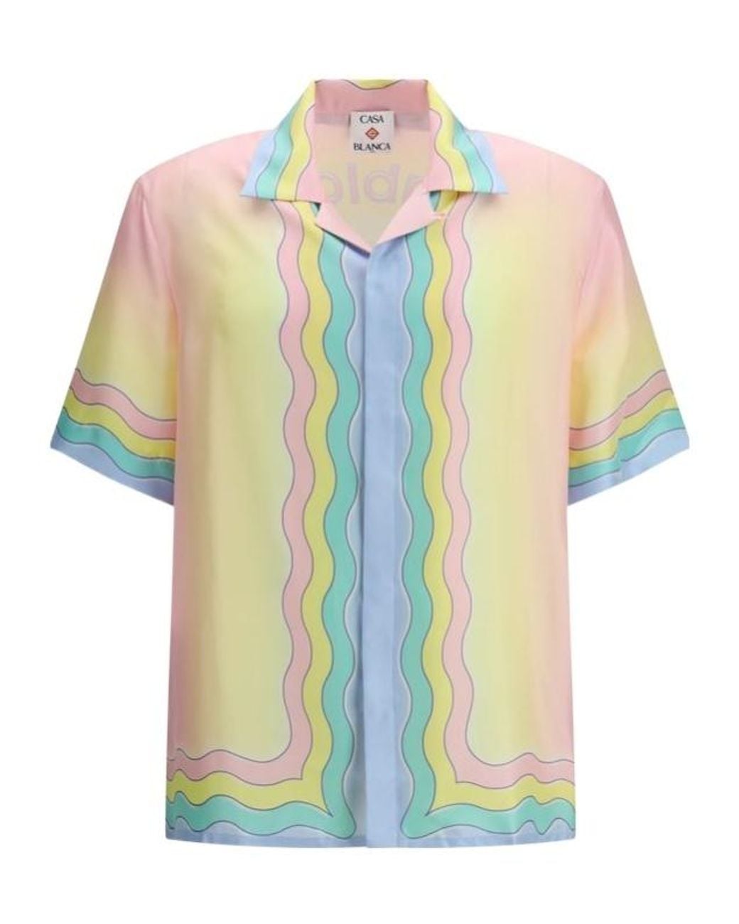 Casablanca White Short Sleeve Shirt for men