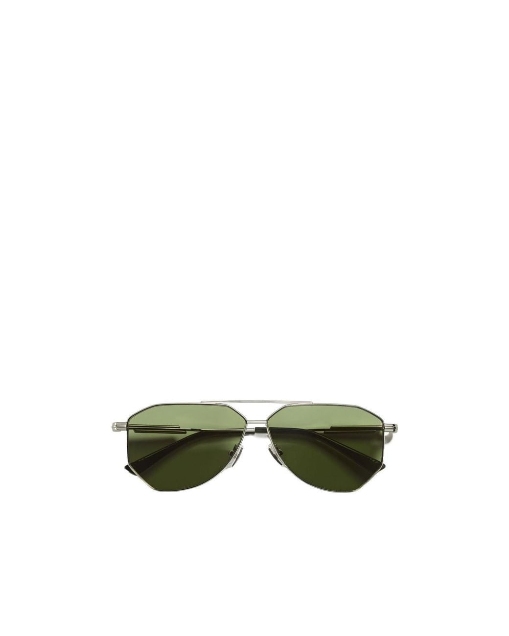 Bottega Veneta Green Aviator Sunglasses for men