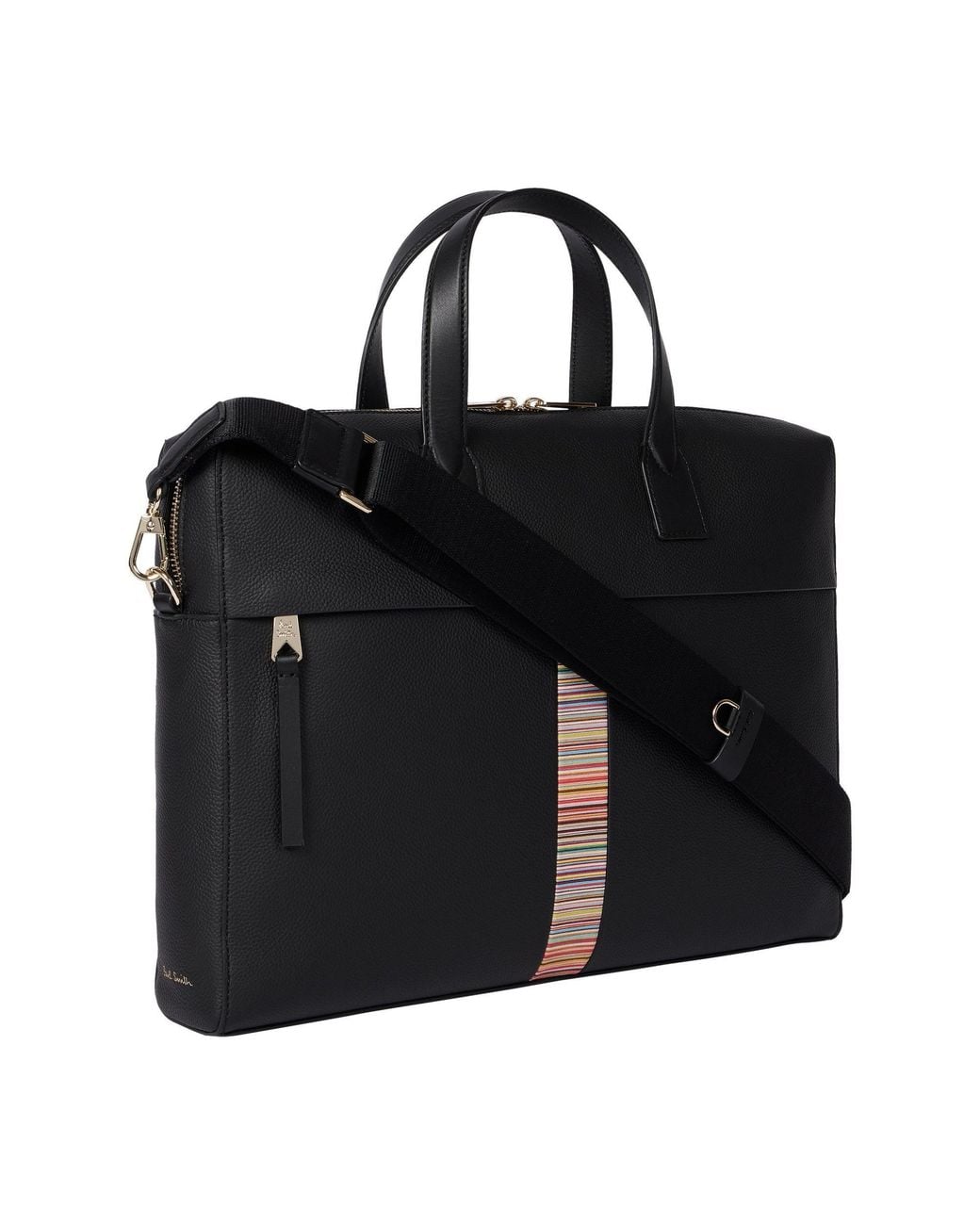 Paul Smith Black Leather Briefcase for men