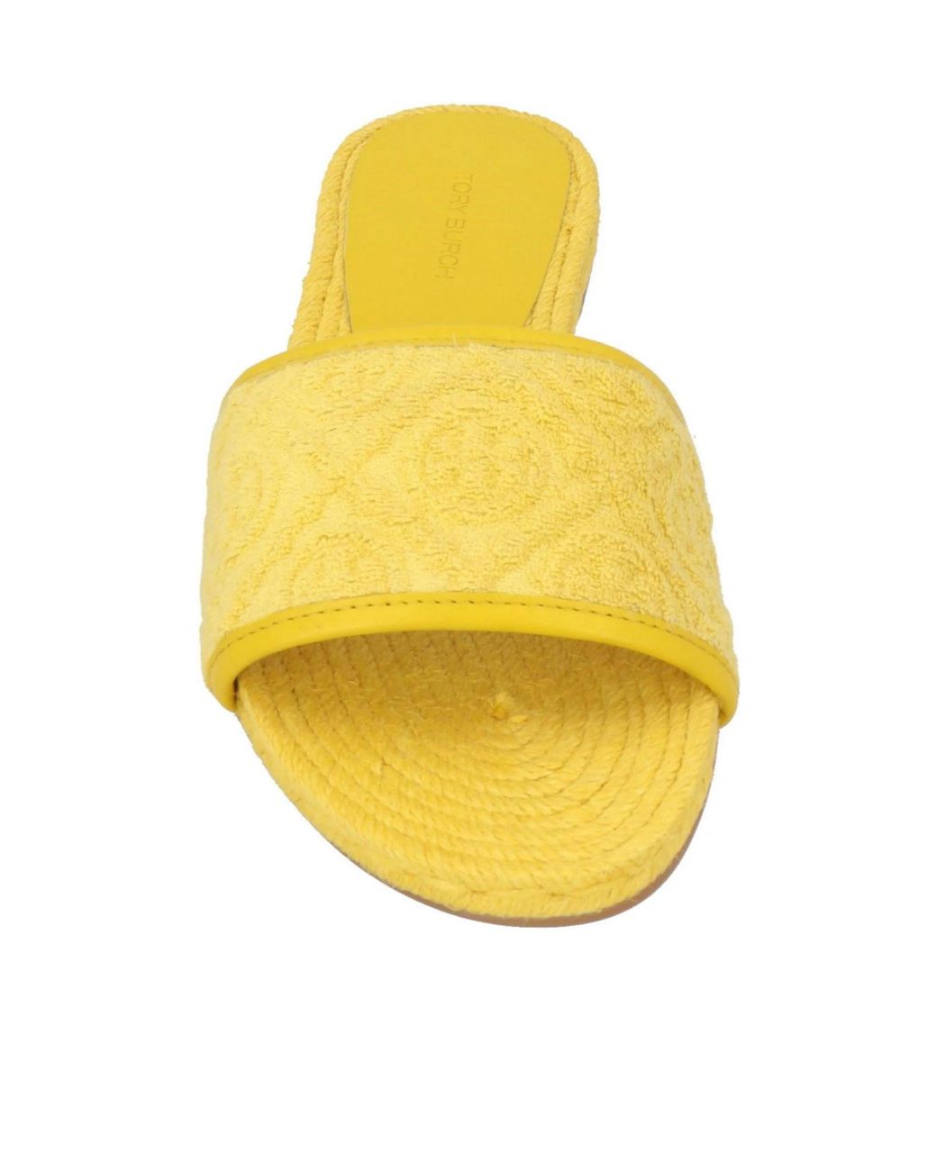 Tory Burch Yellow Minimalist Solid-Color Slippers