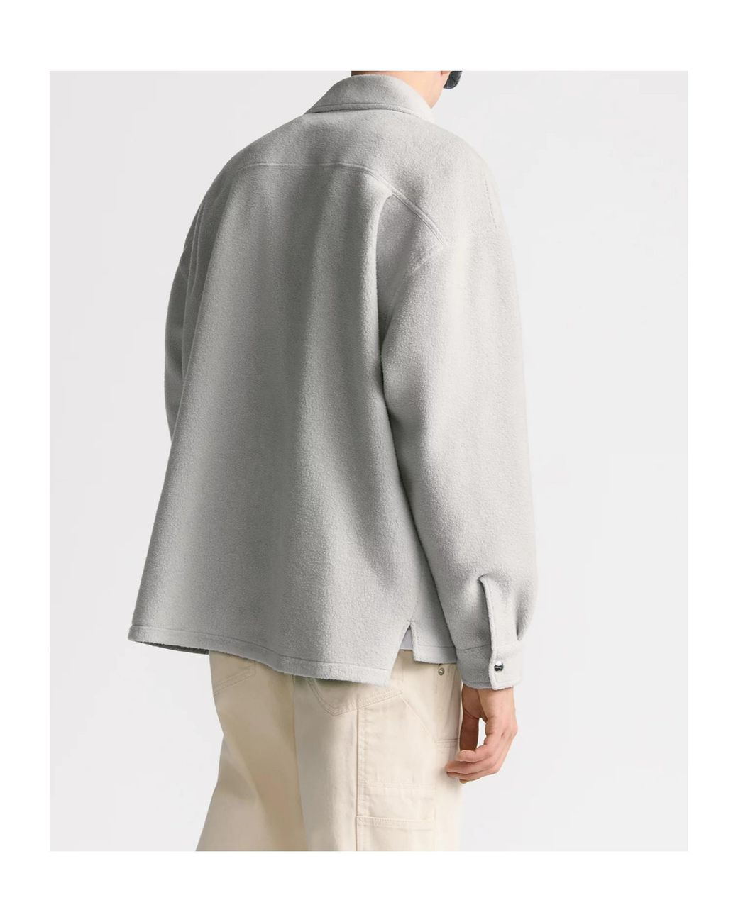 Dior Gray Homme Cd Couture Zipped Overshirt for men