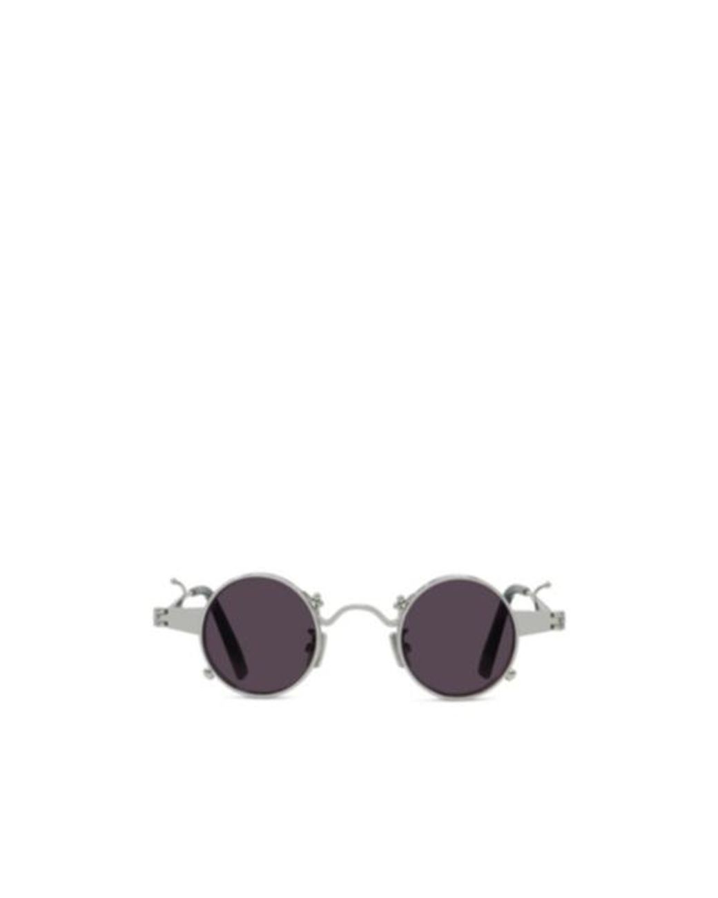 KENZO White Round Frame Sunglasses for men