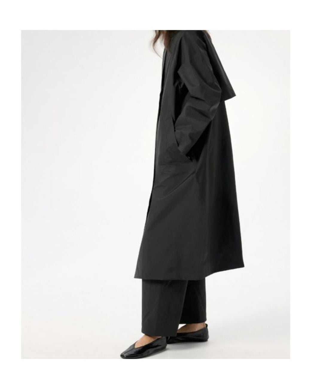 Veilance Black Nitra Trench Coat