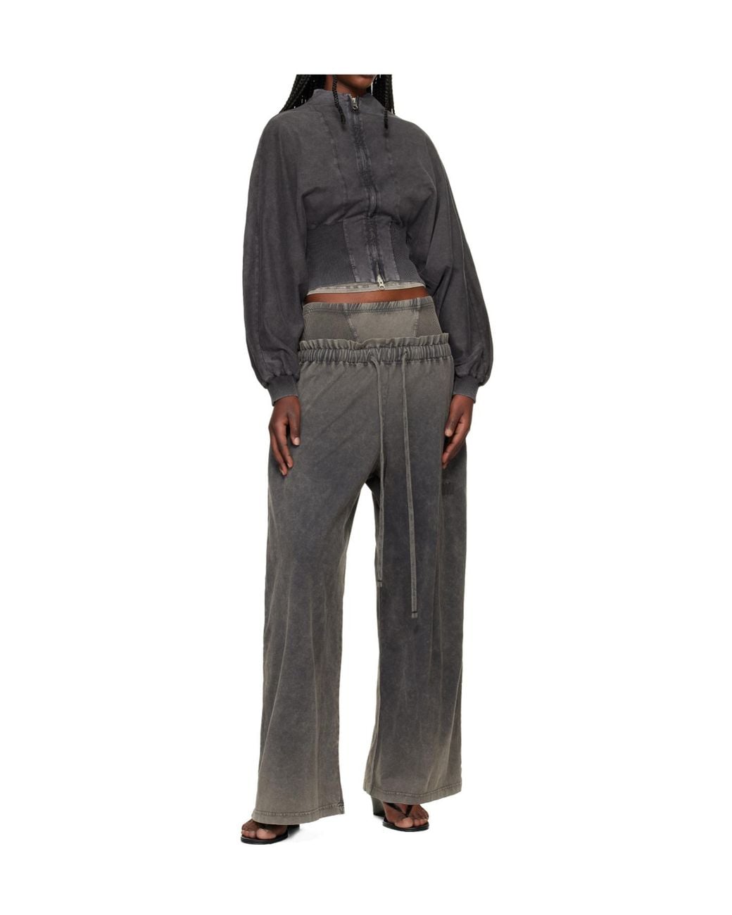 KNWLS Gray Haze Wide-Leg Pants