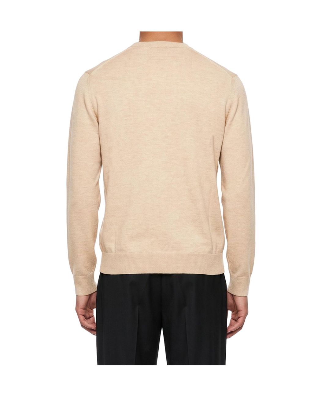 Zegna White V-Neck Sweater for men