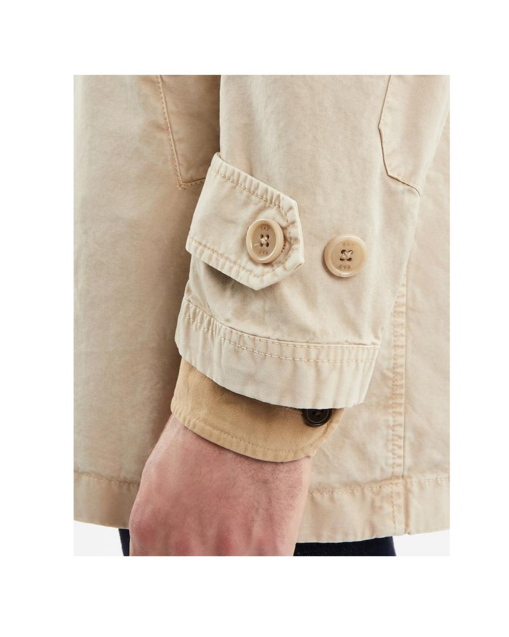 Fay Natural Morning Layered Cotton Coat for men